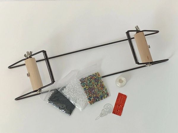 The Beadsmith Extra Wide Metal Bead Loom Kit, Includes Extra Wide Loom  (14.5 x 6 x 8.5), Thread, Needles, and 36 Grams Glass Beads for  Bracelets, Necklaces, Belts, and More 