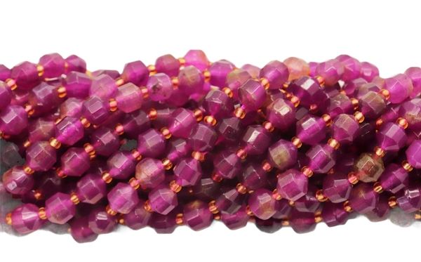 Semi-Precious Jade Red Violet 7mm | One 16