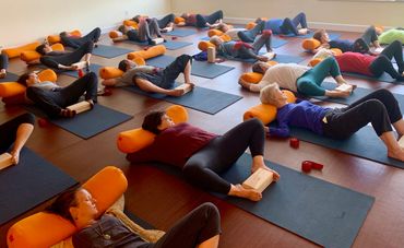 Students in class at Kaiut Yoga Broomfield