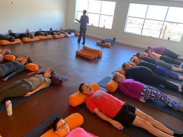 Students in class at Kaiut Yoga Studio