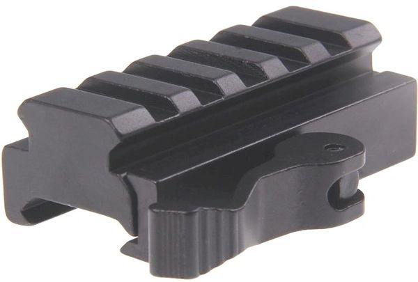 Quick Release 5 Slot Weaver Rail Riser Mount Fits 20mm Weaver 