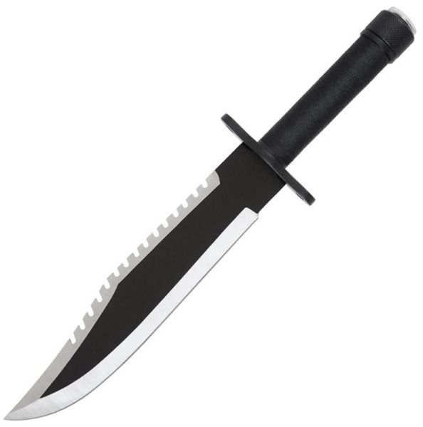 15 Inch Classic Rambo Survival Knife With Leather Sheath | Crossbows ...