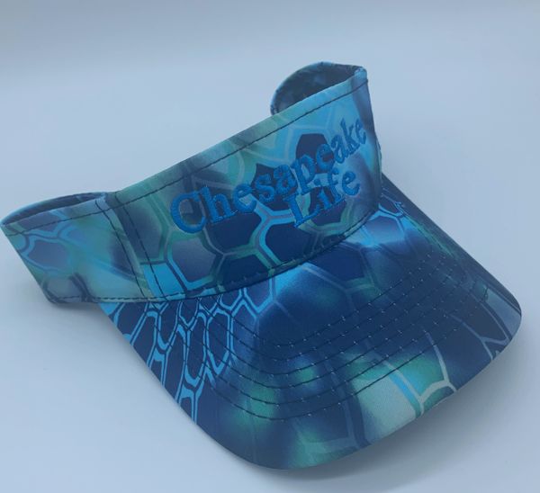 Chesapeake Life Aqua Camo Visor