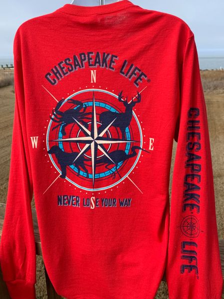 Nautical Compass Long Sleeve Shirt