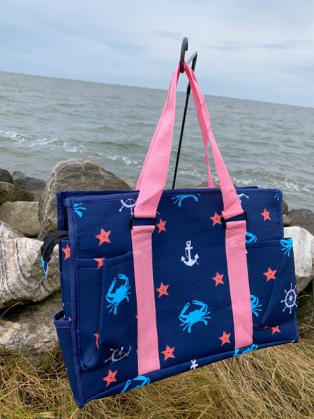 Small beach discount bag with zipper