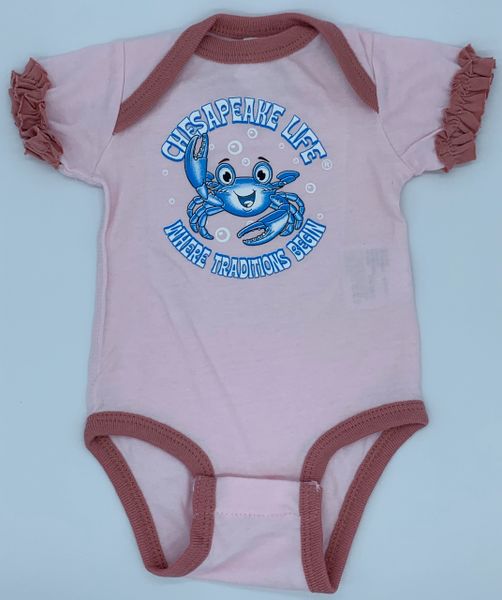 Baby Crab Short Sleeve Onesie