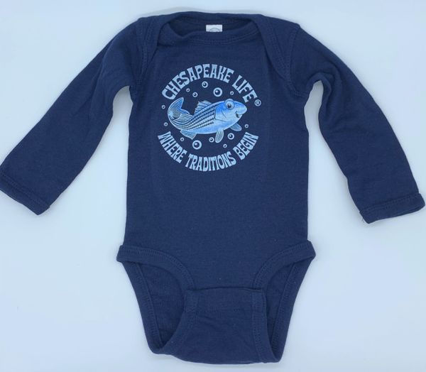 Baby Rockfish Long Sleeve Onesie