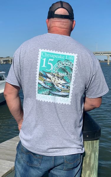 chesapeake life, striped bass shirt, rockfish shirt