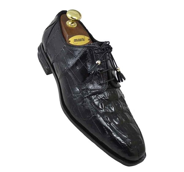 Mauri 4642 Black Crocodile Dress Shoe | Cellini Uomo | Mauri
