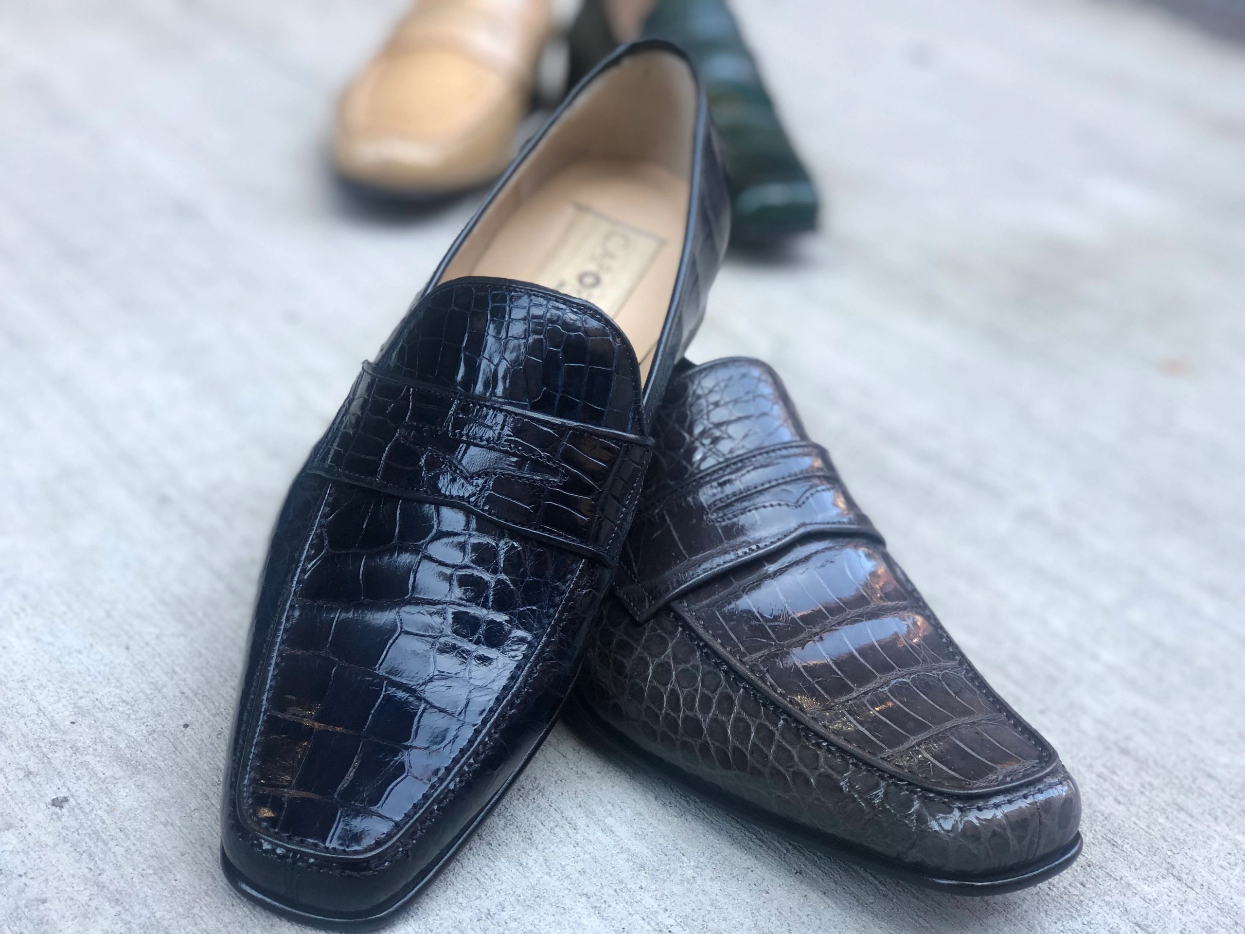 caporicci alligator loafer