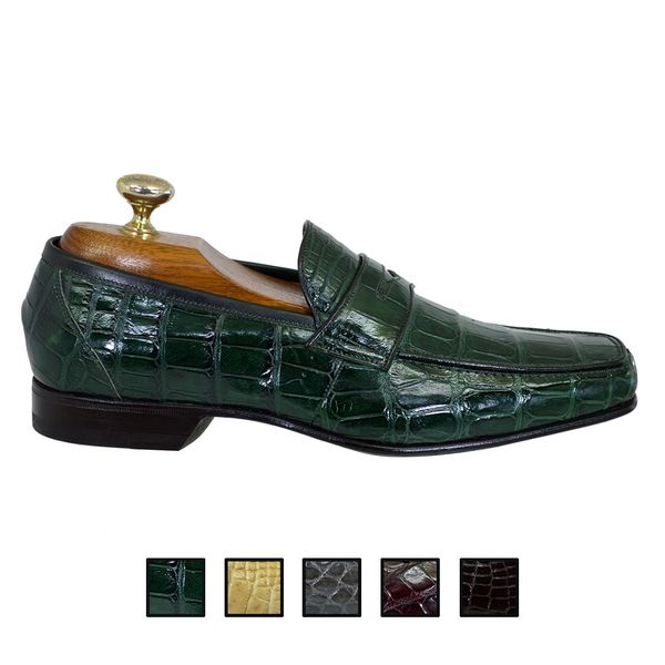 caporicci alligator loafer