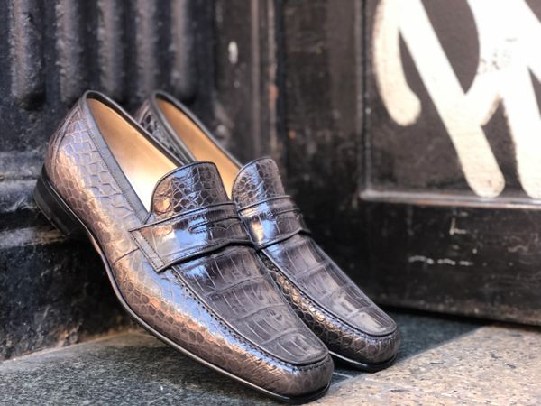 caporicci alligator loafer