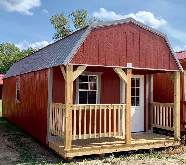 12x40 Lofted Porch Cabin price is per Month