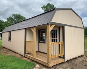 14x32 Side Lofted Porch Cabin price is per Month