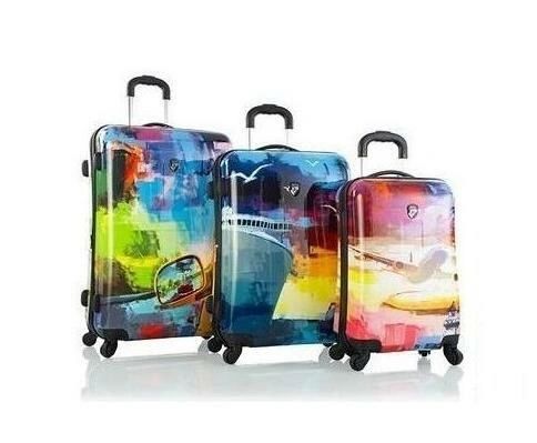 Heys America Cruise 3 Piece Hardside Spinner Luggage Set