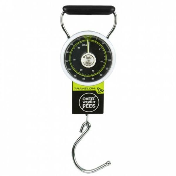 Travelon Stop and Lock Luggage Scale with Tape Measure