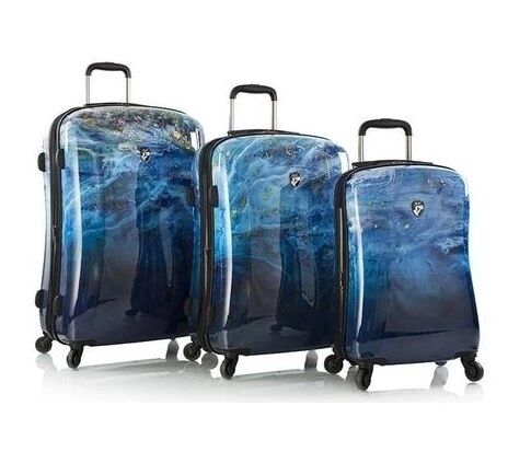 Heys America Blue Agate 3 Piece Hardside Spinner Luggage Set