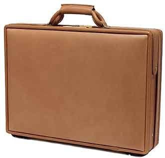 Hartmann Rehabbed Belting Leather Flapover Briefcase Attache