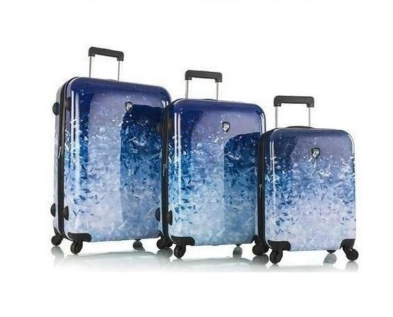 Heys Ombre Blue Skies 3 Piece Hardside Spinner Luggage Set