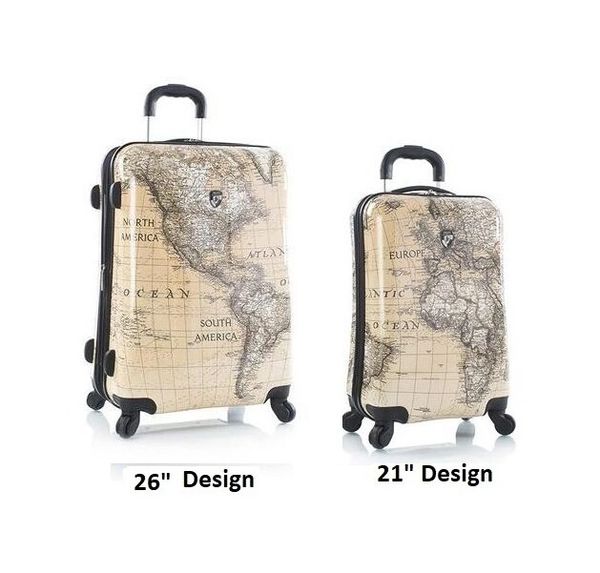 Heys Classical World Sepia 2 Piece Hardside 21", 26" Spinner Luggage Set