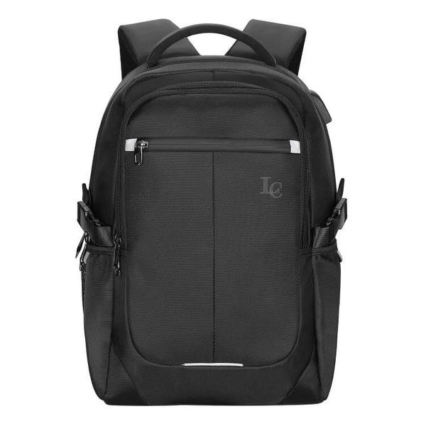 LC 18.5 inch Large 2 USB Port Business Travel Laptop Backpack with Anti Theft Back Pocket