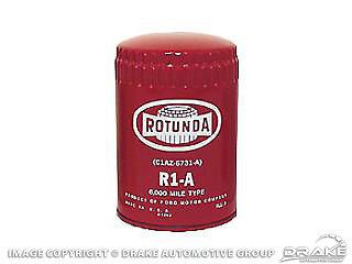 Red Rotunda Oil Filter Early 1960's Ford Lincoln Mercury 260 289 352 427 Mustang