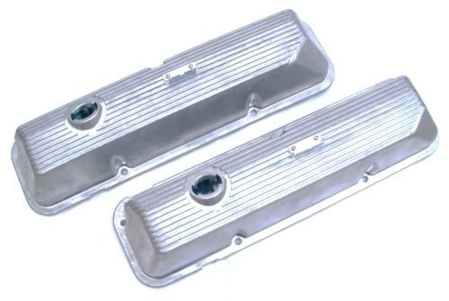 Finned Aluminum Valve Covers FE 1969-1970 428 Cobra Jet Mustang Torino Cougar