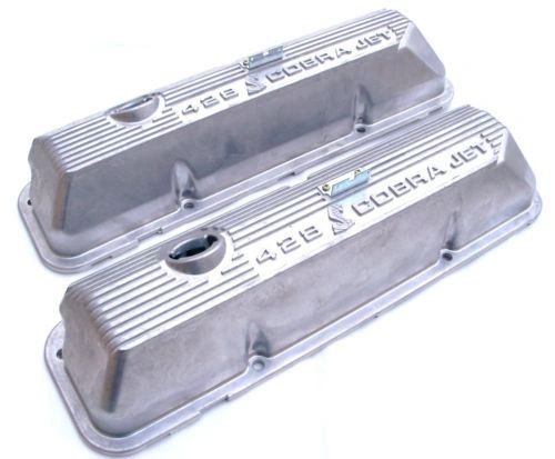 Snake Aluminum Valve Covers FE 1969-1970 428 Cobra Jet Mustang Torino Cougar