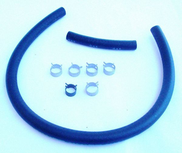 Fuel Line Hose Kit w/ clamps 1967-1973 Mustang All w/ 3/8 Fuel Line