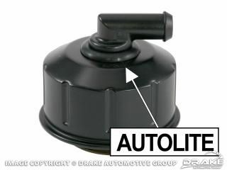 Black Oil Filler Cap 1968-1971 Mustang Boss 302 428 Cobra Jet w/ Autolite Stamp