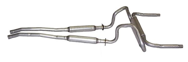 1968-1969 Mustang Transverse Dual Exhaust System 2"