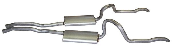 1970 Dual Exhaust System 2.25" (w/o Staggered Shocks)