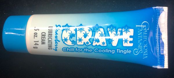Crave Chill Lubricating Cream, 10 Tubes, Strawberry Flavor - Chill for the Cooling Tingle Arousal, Made in USA - Adult Novelties