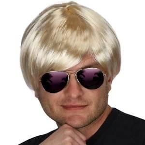 Blonde Billionaire Wig Accessory, Short Hair - Pretty Boy - Halloween Spirit - Purim - under $20