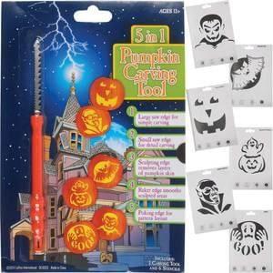 Halloween Pumpkin Stencil & Carving Set