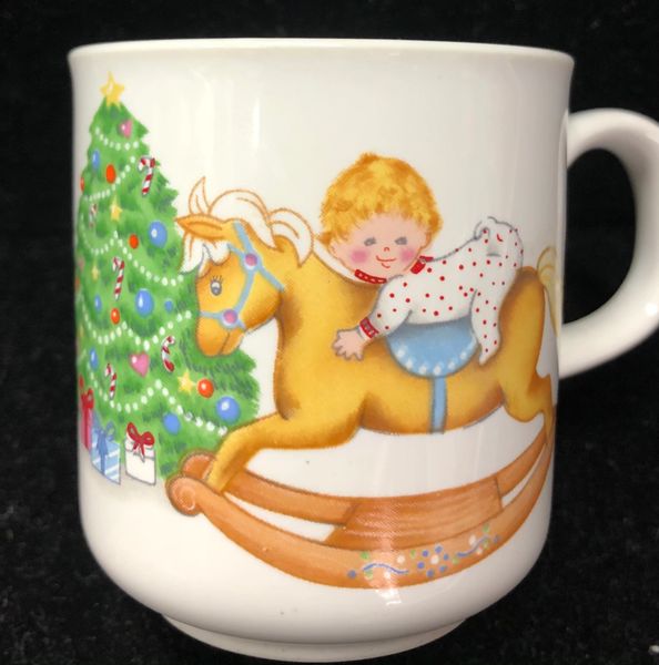 *Rare Vintage Baby's First Christmas Mug, 3in - Keepsake - By Russ Berrie