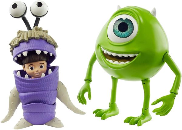 Disney Pixar Monsters Inc Mike Wazowski & Boo Action Figures - Toy Sale