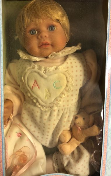Rare Vintage My Cutie Pie Blonde Baby Doll, 12in, By Kingstate Doll Crafter  - Discontinued - Prefect for doll collector