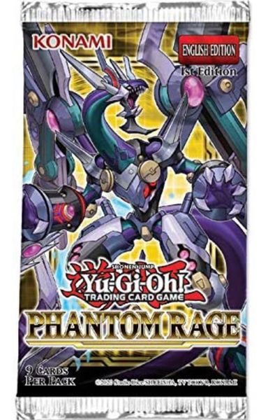 *YuGiOh! Phantom Rage Trading Cards Pack - 9 cards - 2020