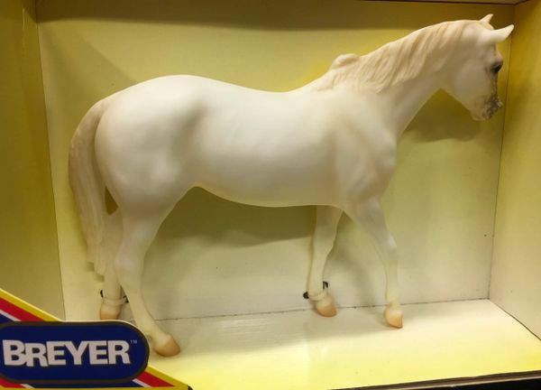 *White Horse Toy Figure,12in - by Breyer - Made in USA