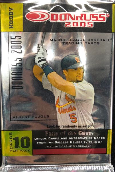 Rare - BOGO SALE - Donruss Baseball Trading Cards - 10 cards - 2005