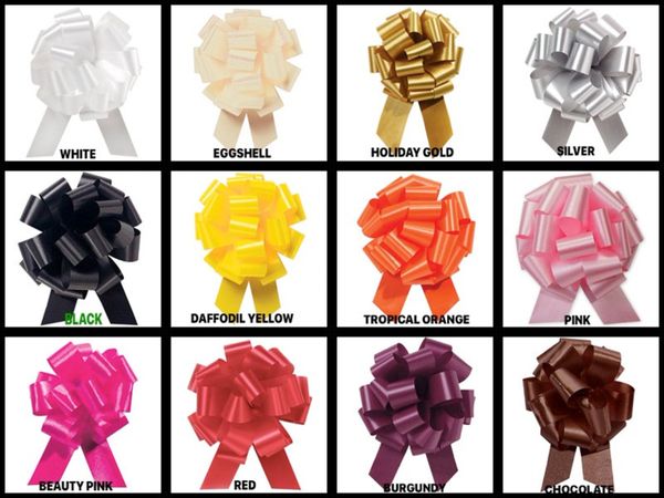 #9, Medium, Ribbon Pull Bows, 5.5in - 20 Loops