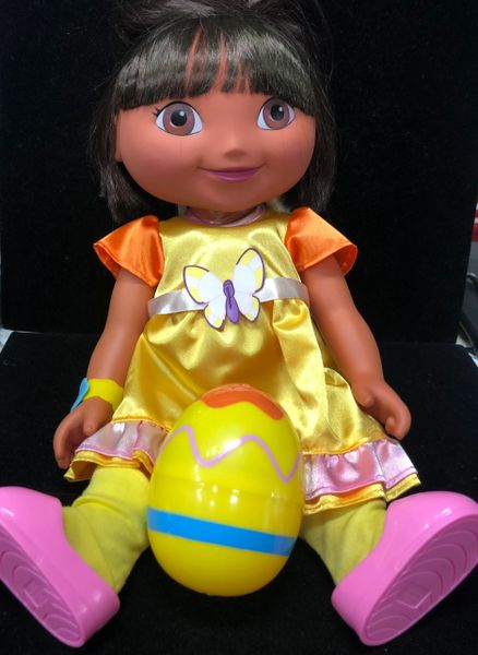 *Rare Dora Doll in Spring Dress, 16in - Easter Egg