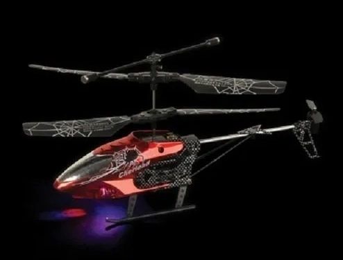 SALE - Remote Control Light up Helicopter, Red, 8in - Toy Sale