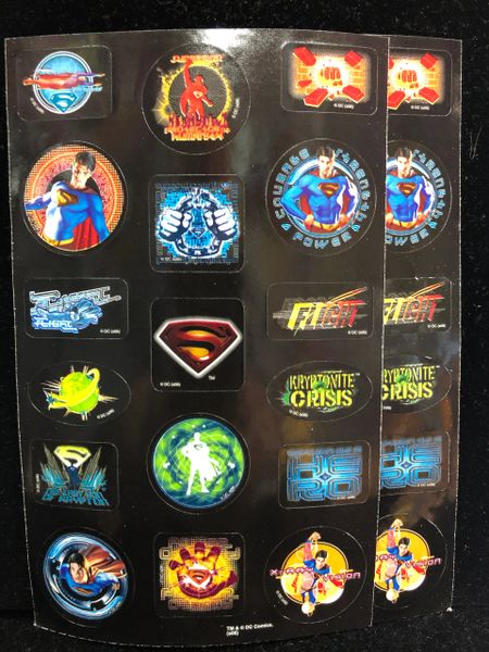 *Rare Superman Returns Stickers - 2 Sheets