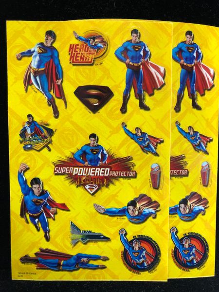 Superman Stickers - 4 Sheets