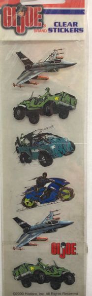 GI Joe Stickers - Vehicles, Aircrafts, Cars - 1 Sheet