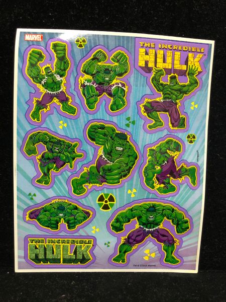 Marvel The Incredible Hulk Stickers - 1 Sheet