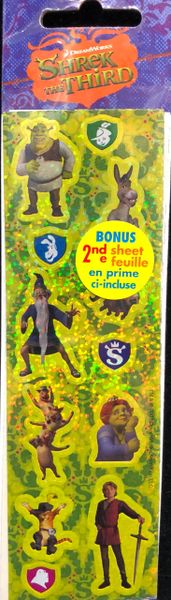 *Shrek the Third Stickers - 2 Sheets