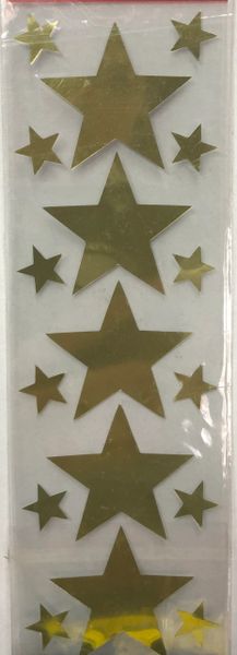 Gold Star Stickers - 2 Sheets